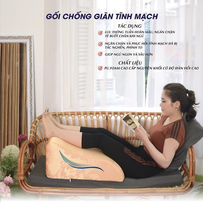 Lợi ích của việc sử dụng gối chống giãn tĩnh mạch phù hợp