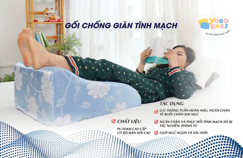 Việc chọn đúng loại gối chống giãn tĩnh mạch