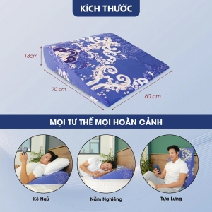 Gối chống trào ngược dạ dày Yorokobi - Cao 18cm 